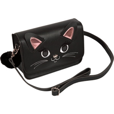 СУМКА МОЛОДЕЖНАЯ "BLACK KITTY" 19*15*6,5 СМ ЧЕРЕЗ ПЛЕЧО