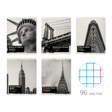 ТЕТРАДЬ 96Л КЛЕТКА "NY-NY"