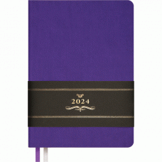 ЕЖЕДНЕВНИК A5 2024 176Л "NOBILE" ФИОЛЕТОВЫЙ