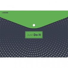 ПАПКА НА КНОПКЕ А4 150МКМ "JUST DO IT" ПАПКА НА КНОПКЕ А4 150МКМ "JUST DO IT"