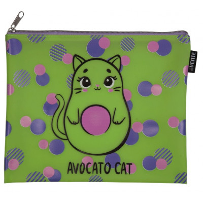 ПАПКА НА МОЛНИИ А5 "AVOCATO CAT'' 24.5*20*1 СМ