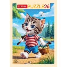 ПАЗЛЫ 26 ЭЛЕМЕНТОВ "КОТИК-РЫБАК"