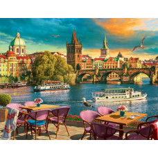 АЛМАЗНАЯ МОЗАИКА 40*50 СМ "СТАТУЙНЫЙ ГОРОД ПРАГА 35 ЦВ"