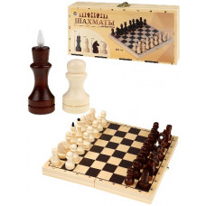 ИГРА ШАХМАТЫ 24СМ ДЕРЕВЯННЫЕ ЛАКИРОВАННЫЕ