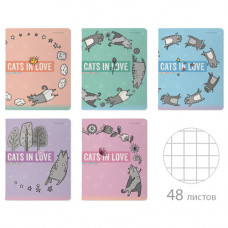 ТЕТРАДЬ 48Л КЛЕТКА "CATS IN LOVE" ТЕТРАДЬ 48Л КЛЕТКА "CATS IN LOVE"