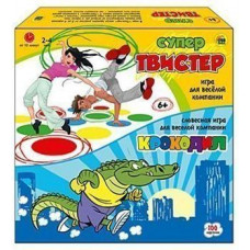 ИГРА НАПОЛЬНАЯ "СУПЕР-ТВИСТЕР + КРОКОДИЛ" ИГРА НАПОЛЬНАЯ "СУПЕР-ТВИСТЕР + КРОКОДИЛ"