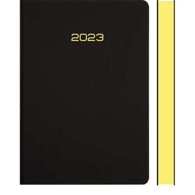 ЕЖЕДНЕВНИК B6 2023 176Л "DUO" ЧЕРНЫЙ С ЖЕЛТЫМ