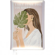 ЕЖЕДНЕВНИК A5 deVENTE 160Л 145X205ММ CARINA. TAKE TIME FOR YOURSELF ПЕРЛАМУТРОВЫЙ