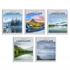 ТЕТРАДЬ 80Л КЛЕТКА "LANDSCAPE"