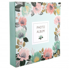 ФОТОАЛЬБОМ 400Ф 10*15 "BEAUTY FLOWERS" НА КОЛЬЦАХ