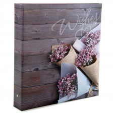 ФОТОАЛЬБОМ 400Ф 10*15 "WISHES" НА КОЛЬЦАХ