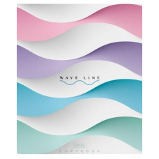 ТЕТРАДЬ 96Л КЛЕТКА "WAVE LINE"