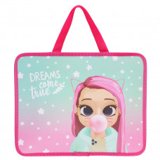 ПАПКА ПОРТФЕЛЬ А4 "FIRST BUBBLE GIRL" 26*33*10СМ ПЛАСТИКОВАЯ НА МОЛНИИ С РУЧКАМИ ПАПКА ПОРТФЕЛЬ А4 "FIRST BUBBLE GIRL" 26*33*10СМ ПЛАСТИКОВАЯ НА МОЛНИИ С РУЧКАМИ