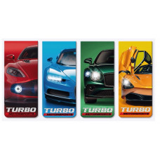 ЗАКЛАДКА МАГНИТНАЯ "TURBO" 4 ШТУКИ