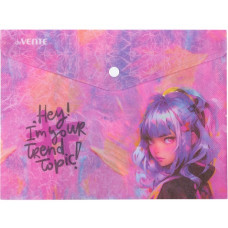 ПАПКА НА КНОПКЕ А5 "HEY GIRL" 