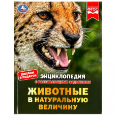 КНИГА УМКА ЭНЦИКЛОПЕДИЯ "ЖИВОТНЫЕ В НАТУРАЛЬНУЮ ВЕЛИЧИНУ"