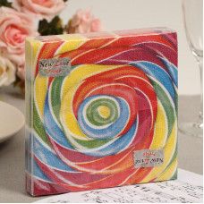 САЛФЕТКИ 33*33 20ШТ ДВУХСЛОЙНЫЕ NEW LINE FRESCO КАРАМЕЛЬ