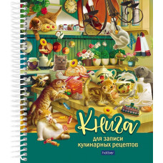 КНИГА ДЛЯ ЗАПИСИ КУЛИНАРНЫХ РЕЦЕПТОВ А5 80Л "КОТИКИ БЫВАЮТ РАЗНЫЕ"