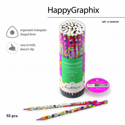 КАРАНДАШ НВ "HAPPYGRAPHIX. МУЛЬТИКИ. КОТ"