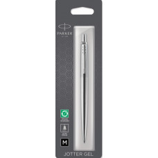 РУЧКА ПОДАРОЧНАЯ ГЕЛЕВАЯ ЧЕРНАЯ "PARKER JOTTER CORE K694" ЦВЕТ КОРПУСА МЕТАЛЛ В БЛИСТЕРЕ