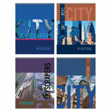 БЛОКНОТ А5 НА ГРЕБНЕ "CITY" 60 ЛИСТОВ БЛОКНОТ А5 НА ГРЕБНЕ "CITY" 60 ЛИСТОВ