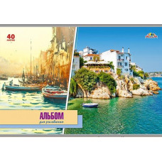 АЛЬБОМ ДЛЯ РИСОВАНИЯ НА СКОБЕ 40Л "АППЛИКА"