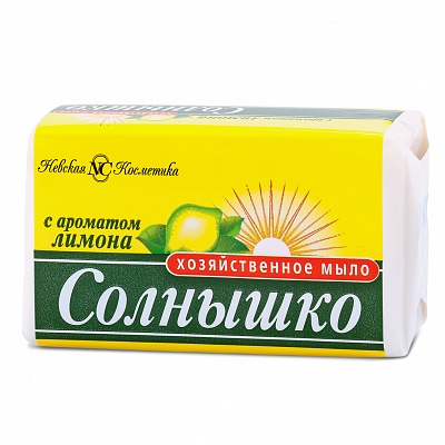 МЫЛО ХОЗЯЙСТВЕННОЕ 140Г СОЛНЫШКО ЛИМОН