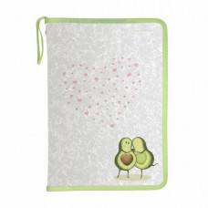 ПАПКА НА МОЛНИИ А4  "АВОКАДО" ДЛЯ ДОКУМЕНТОВ И ТЕТРАДЕЙ 