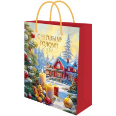 ПАКЕТ ПОДАРОЧНЫЙ 31*40*12СМ "КРАСИВЫЙ ДОМ"