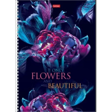 ТЕТРАДЬ 96Л КЛЕТКА А4 "BEAUTIFUL FLOWERS"