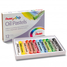 МЕЛКИ ПАСТЕЛЬ МАСЛЯНАЯ PENTEL 12 ЦВЕТОВ