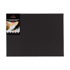 ХОЛСТ НА ПОДРАМНИКЕ 30*40СМ 100% ХЛОПОК МЕЛКОЕ ЗЕРНО "PERESLAVL BLACK EDITION"