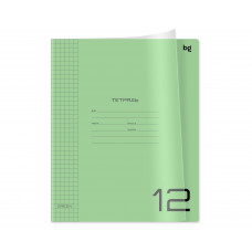 ТЕТРАДЬ 12Л КЛЕТКА "UNITONE GREEN"