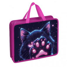ПАПКА ПОРТФЕЛЬ НА МОЛНИИ С РУЧКАМИ А4 "COSMO CAT" ПЛАСТИК 33*26*10СМ ПАПКА ПОРТФЕЛЬ НА МОЛНИИ С РУЧКАМИ А4 "COSMO CAT" ПЛАСТИК 33*26*10СМ
