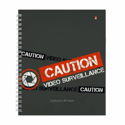 ТЕТРАДЬ 80Л КЛЕТКА "KEEP AWAY"