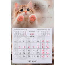 МАГНИТ-КАЛЕНДАРЬ 2027 "КОТЕНОК"