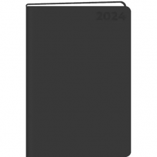 ЕЖЕДНЕВНИК А6 2024 "LISTOFF" 176Л SOFT TOUCH ТЕРМОТИС 70Г/М2 ИСКУССТВ. КОЖА PARAGRAPH