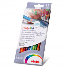 КАРАНДАШИ ЦВЕТНЫЕ АКВАРЕЛЬНЫЕ COLOUR PENCILS 12 ЦВЕТОВ