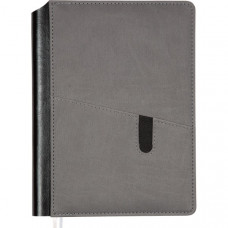 ЕЖЕДНЕВНИК A5 2023 176Л "BRIGHTON" СЕРЫЙ