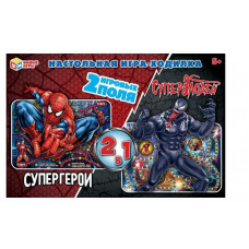 ИГРА НАСТОЛЬНАЯ ХОДИЛКА "СУПЕРГЕРОИ"2В1