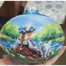ИГРУШКА СТЕКЛЯННАЯ ШАР "СЕСТРИЦА АЛЁНУШКА" ИГРУШКА СТЕКЛЯННАЯ ШАР "СЕСТРИЦА АЛЁНУШКА"