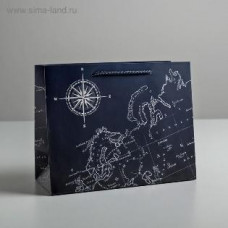 ПАКЕТ ПОДАРОЧНЫЙ 18*23*10СМ "ПУТЕВОДИТЕЛЬ"
