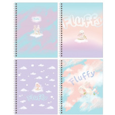 ТЕТРАДЬ 80Л КЛЕТКА "FLUFFY"