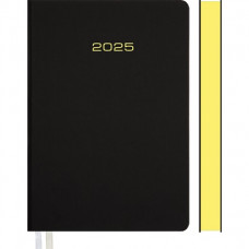 ЕЖЕДНЕВНИК А5 2025 deVENTE 168Л DUO ЧЕРНЫЙ ЖЕЛТЫЙ