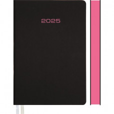 ЕЖЕДНЕВНИК А5 2025 deVENTE 168Л DUO ЧЕРНЫЙ МАЛИНОВЫЙ