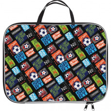 ПАПКА ПОРТФЕЛЬ А4 "FOOTBALL SPORT №1" 35*27 СМ НА МОЛНИИ С РУЧКАМИ