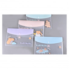 ПАПКА НА КНОПКЕ ЦВ А4 "CAPYBARA"