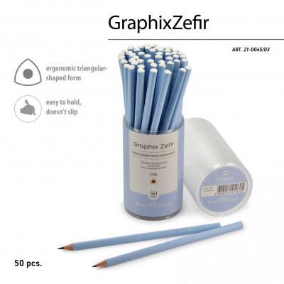 КАРАНДАШ НВ "ZEFIR НЕЖНО-ГОЛУБОЙ"