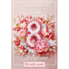 ОТКРЫТКА "С ПРАЗДНИКОМ ВЕСНЫ" 