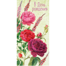 ОТКРЫТКА-КОНВЕРТ С ДНЕМ РОЖДЕНИЯ А5  0317.403  "В ДЕНЬ РОЖДЕНИЯ"
